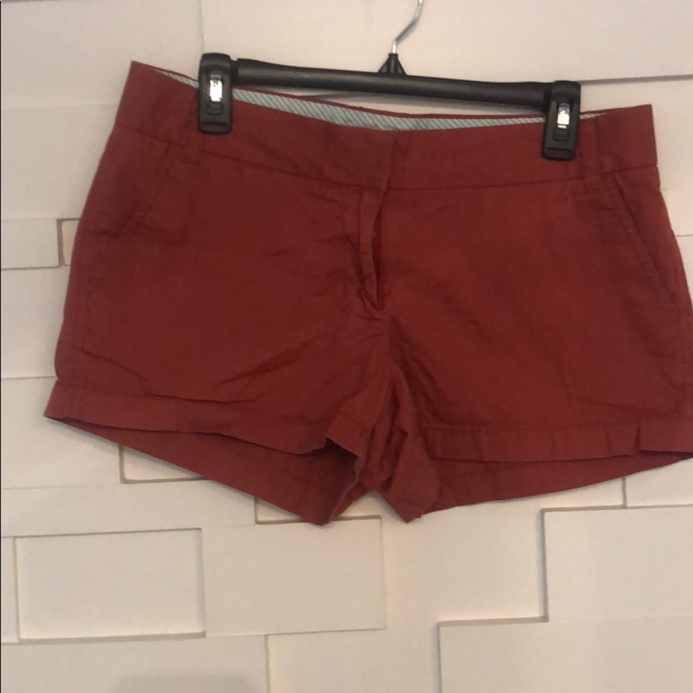 4” Reddish Chino J Crew Shorts